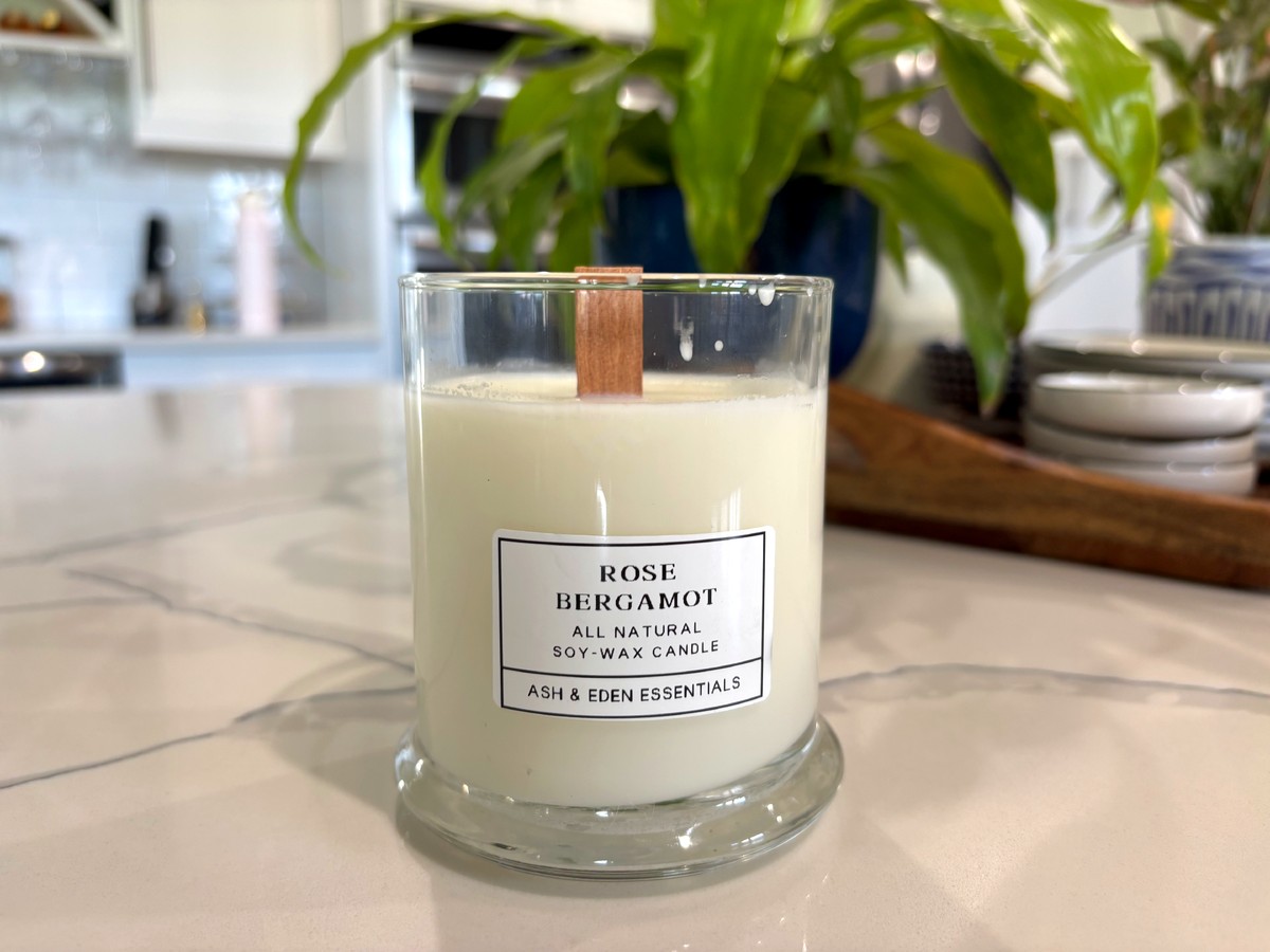 Ash & Eden Essentials Rose Bergamot soy candle